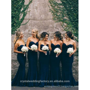 Wholesale Elegant Cheap alibaba Sweetheart Navy Blue purple green Sheath Long Weddings Pearls Bridesmaid Evening Dresses LBL64